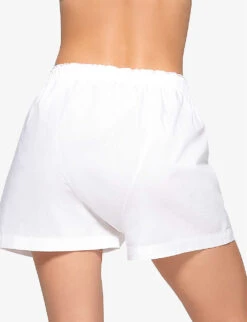 Skims Spa Relaxed-fit Cotton-poplin Pyjama Top -Ted Bakee Fashion Shop R04153806 SNOW ALT03