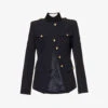 Alexander McQueen Military Cut-out Cotton And Wool-blend Jacket