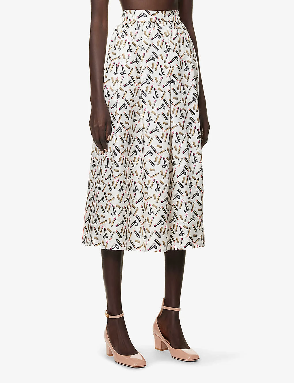 Max Mara Rotondo Graphic-print Silk Midi Skirt 3 Max Mara Rotondo Graphic-print Silk Midi Skirt - Image 3