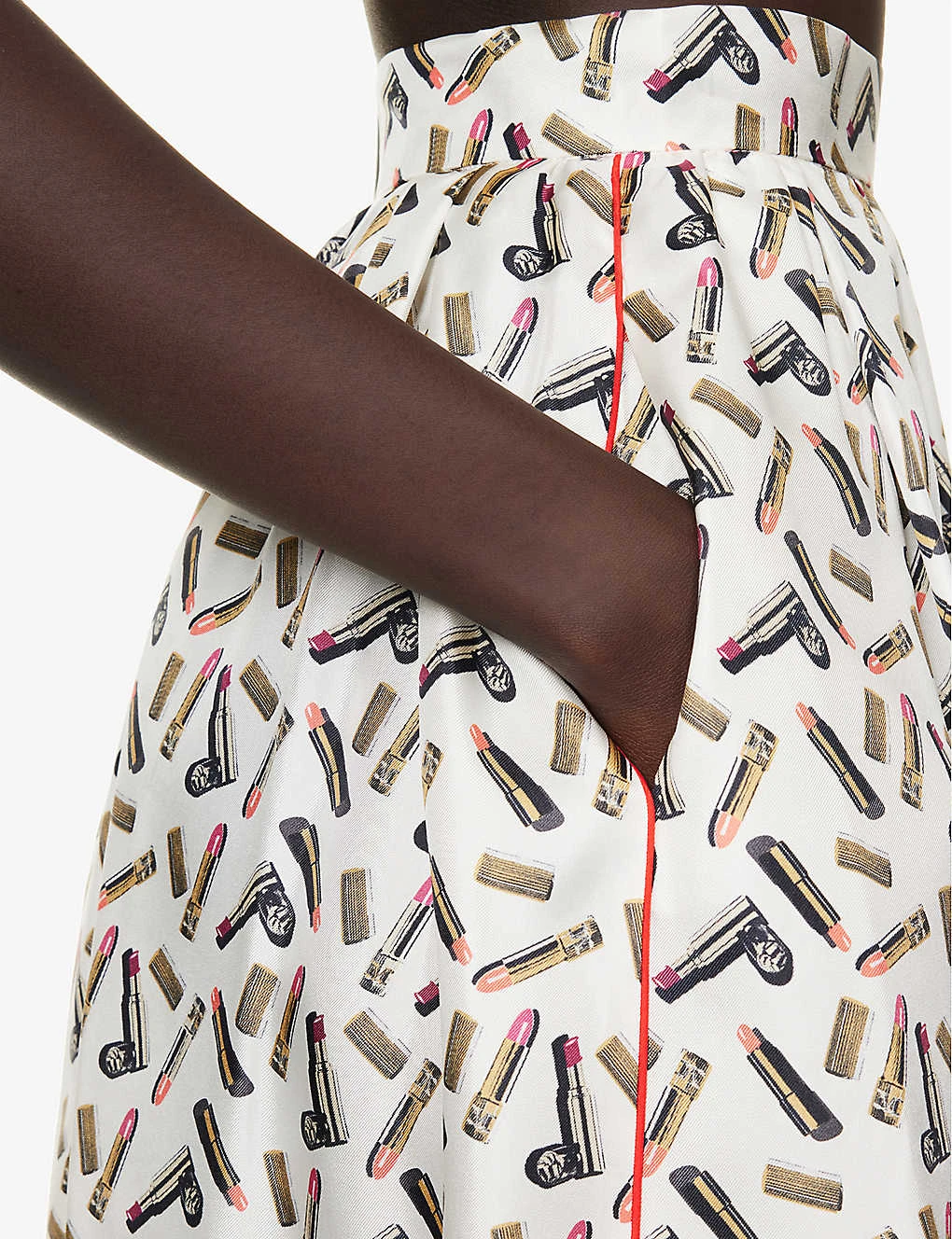 Max Mara Rotondo Graphic-print Silk Midi Skirt 5 Max Mara Rotondo Graphic-print Silk Midi Skirt - Image 5