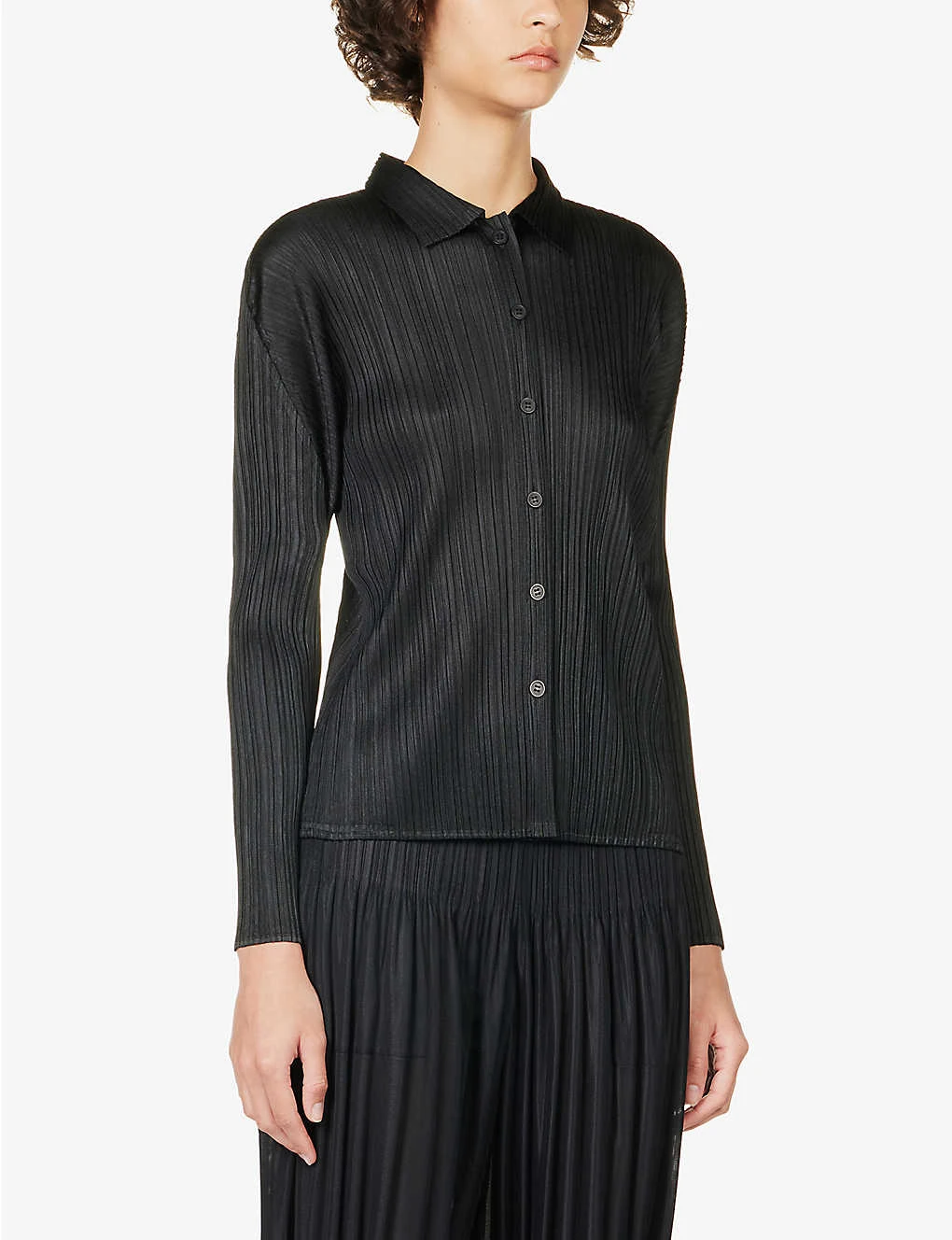 Basic Pleated Knitted Shirt 3 Basic Pleated Knitted Shirt - Image 3