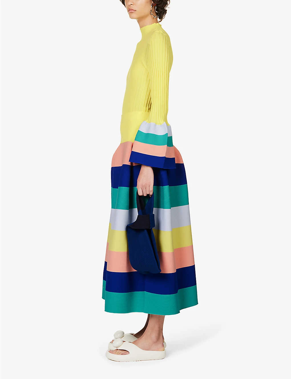 Pottery High-rise Recycled-polyester Midi Skirt 2 Pottery High-rise Recycled-polyester Midi Skirt - Image 2