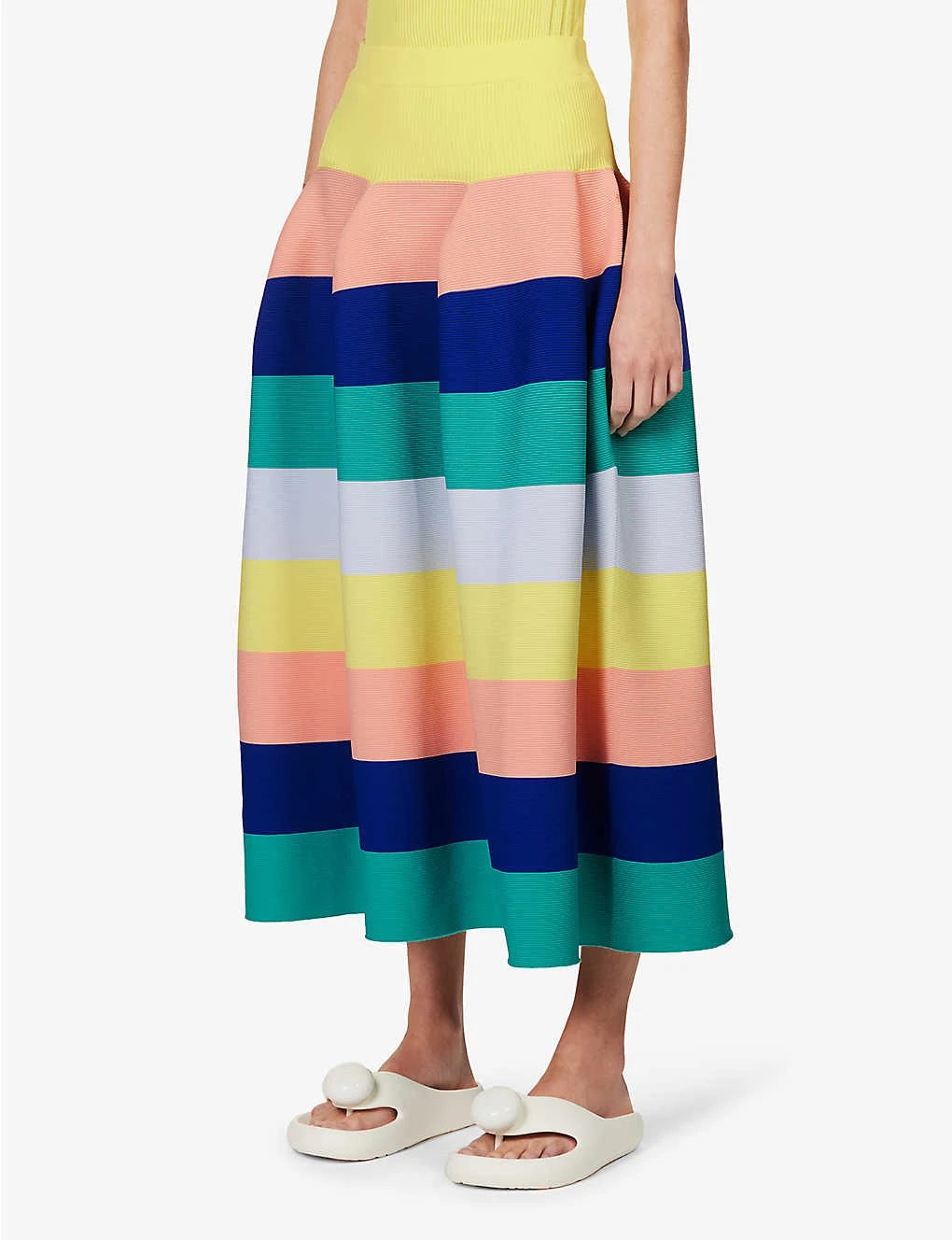 Pottery High-rise Recycled-polyester Midi Skirt 3 Pottery High-rise Recycled-polyester Midi Skirt - Image 3