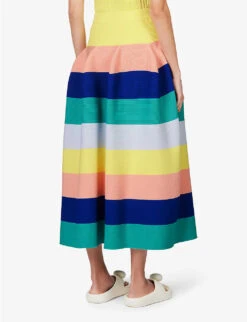 Pottery High-rise Recycled-polyester Midi Skirt 8 Pottery High-rise Recycled-polyester Midi Skirt -Ted Bakee Fashion Shop R04157880 YELLOWMULTI ALT03