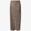 Bottega Veneta Split-front Slim-fit Wool-blend Midi Skirt