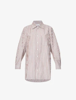 Bottega Veneta Striped Relaxed-fit Cotton Shirt