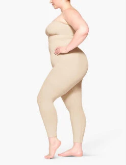 Sculpting Slim-fit High-rise Stretch-woven Leggings -Ted Bakee Fashion Shop R04160371 SAND ALT02