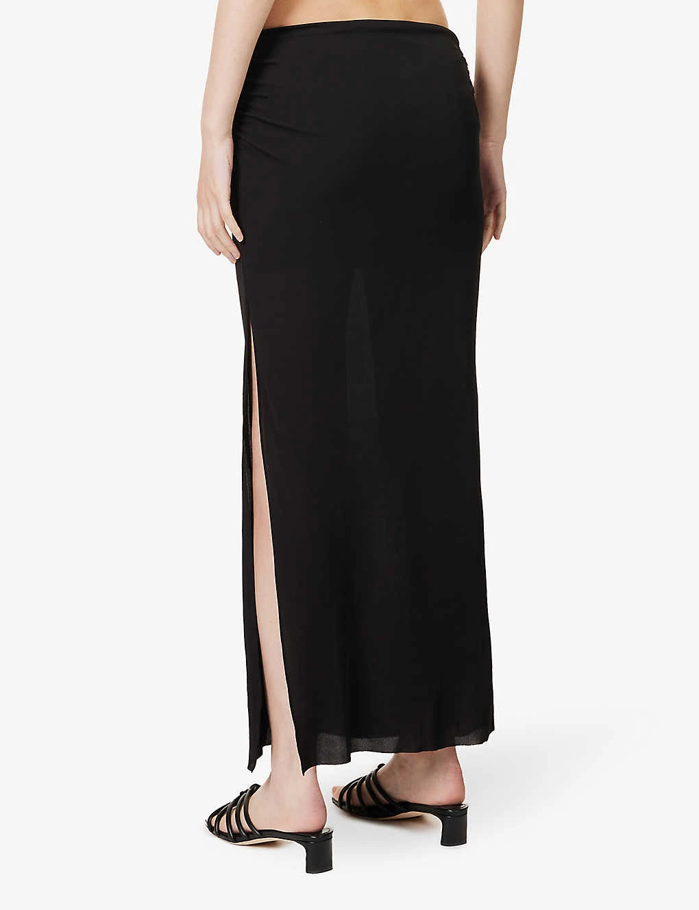 BEC + BRIDGE Lexie Side-split Woven Maxi Skirt 4 BEC + BRIDGE Lexie Side-split Woven Maxi Skirt - Image 4