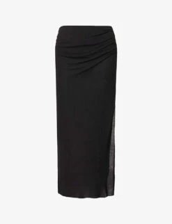 BEC + BRIDGE Lexie Side-split Woven Maxi Skirt