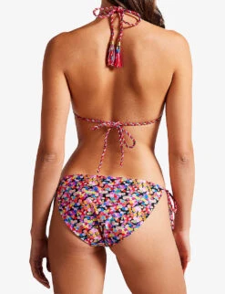 Ted Baker Jennyee Reversible Graphic-print Bikini Bottoms -Ted Bakee Fashion Shop R04162194 BLACK ALT03