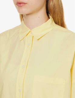 Chiara Relaxed-fit Cotton Shirt 9 Chiara Relaxed-fit Cotton Shirt -Ted Bakee Fashion Shop R04164628 LIMONCELLO ALT04