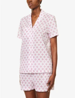 Ledbury Floral-print Cotton Pyjama Set -Ted Bakee Fashion Shop R04164708 WHITE ALT02