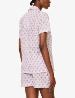 Ledbury Floral-print Cotton Pyjama Set -Ted Bakee Fashion Shop R04164708 WHITE ALT03