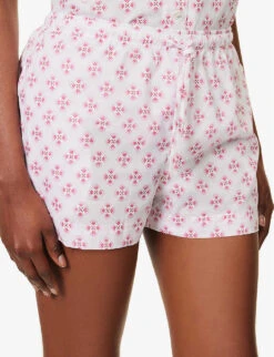 Ledbury Floral-print Cotton Pyjama Set -Ted Bakee Fashion Shop R04164708 WHITE ALT04