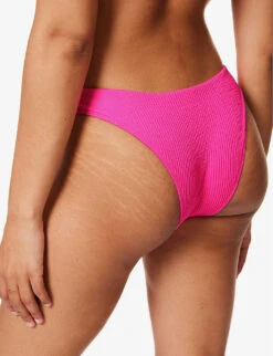 Byron High-rise Recycled Polyester-blend Bikini Bottoms -Ted Bakee Fashion Shop R04165693 FUCHSIACRINKLE ALT03