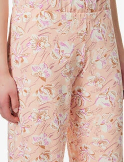 Eberjey Gisele Floral-print Stretch-jersey Pyjamas 11 Eberjey Gisele Floral-print Stretch-jersey Pyjamas -Ted Bakee Fashion Shop R04166193 FIOREROSECLOUDIVORY ALT05