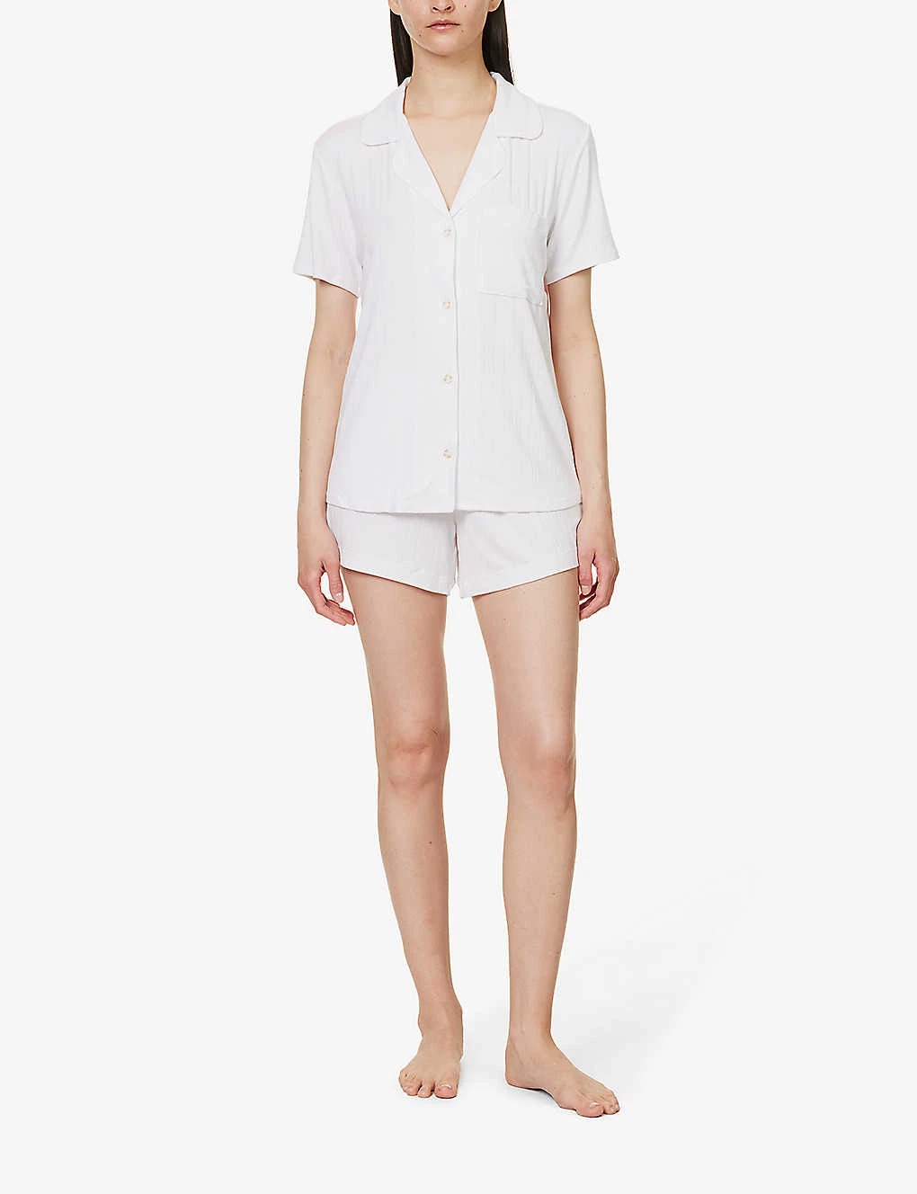 Eberjey Gisele Ribbed Stretch-jersey Pyjama Set 2 Eberjey Gisele Ribbed Stretch-jersey Pyjama Set - Image 2