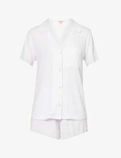 Eberjey Gisele Ribbed Stretch-jersey Pyjama Set