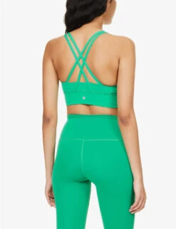 Lululemon Energy Scoop-neck Stretch-woven Bra -Ted Bakee Fashion Shop R04166437 KELLYGREEN ALT03