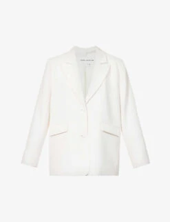 GOOD AMERICAN Luxe Single-breasted Woven Blazer