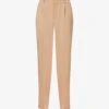 GOOD AMERICAN Luxe Straight-leg Mid-rise Woven Trousers