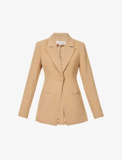 GOOD AMERICAN Fit And Flatter Single-breasted Stretch-woven Blazer