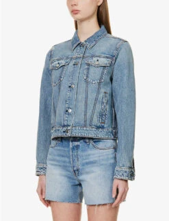 Rag & Bone Nico Chest-pocket Denim Jacket -Ted Bakee Fashion Shop R04166641 NORWALK ALT02