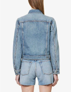 Rag & Bone Nico Chest-pocket Denim Jacket -Ted Bakee Fashion Shop R04166641 NORWALK ALT03