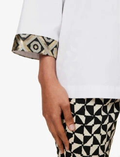 Tenerife Relaxed-fit Cotton Shirt 10 Tenerife Relaxed-fit Cotton Shirt -Ted Bakee Fashion Shop R04167349 WHITE ALT04