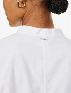 Tenerife Relaxed-fit Cotton Shirt 11 Tenerife Relaxed-fit Cotton Shirt -Ted Bakee Fashion Shop R04167349 WHITE ALT05