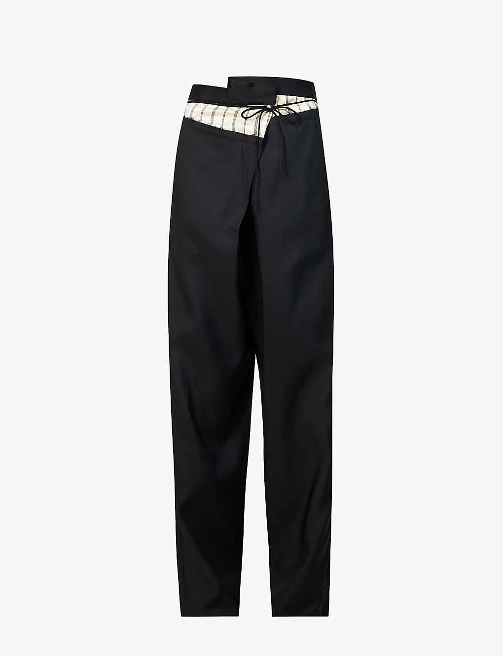 Gachnik Wide-leg Silk And Wool-blend Trousers 1 Gachnik Wide-leg Silk And Wool-blend Trousers