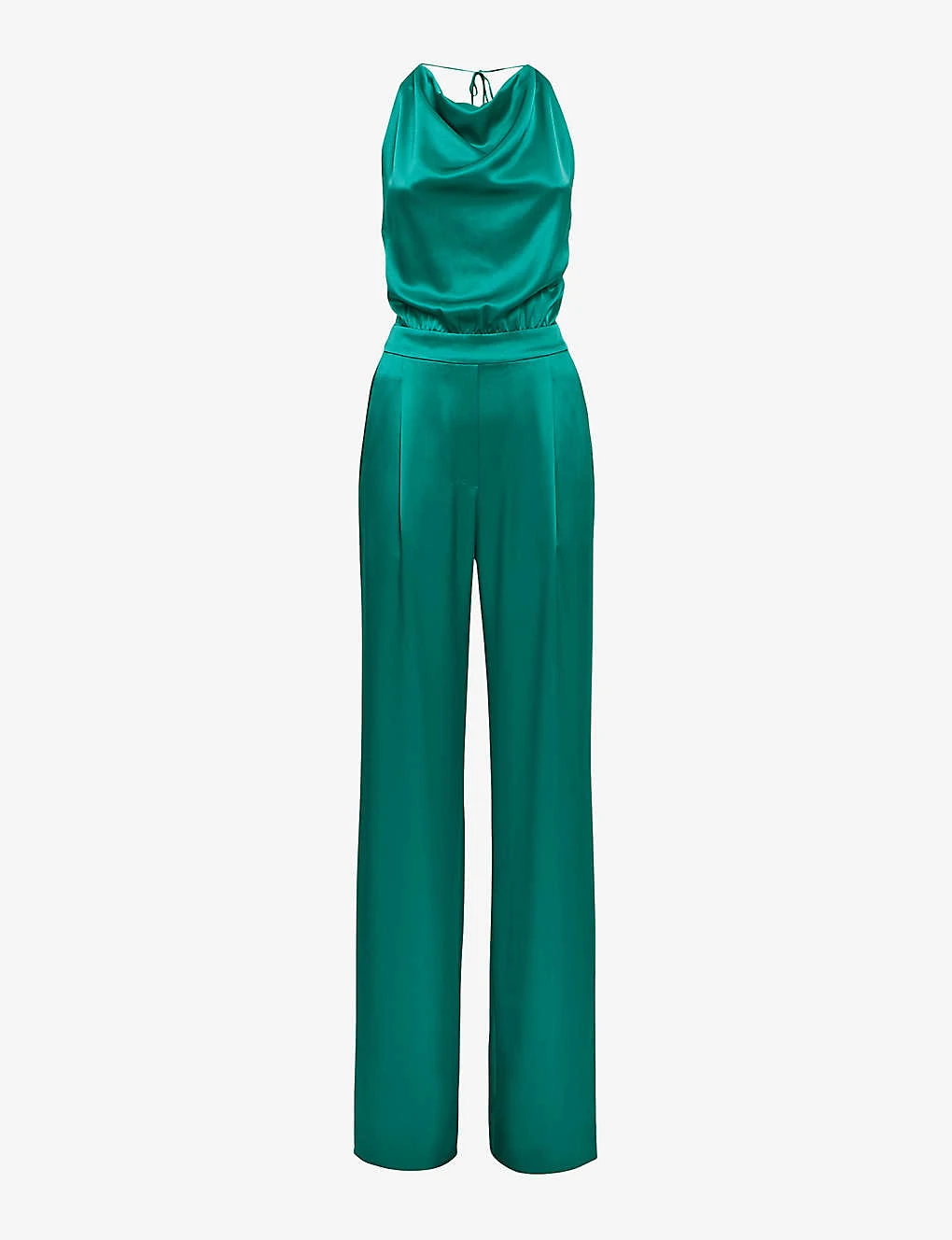 Reiss Malia Cowl-neck Satin Jumpsuit 1 Reiss Malia Cowl-neck Satin Jumpsuit
