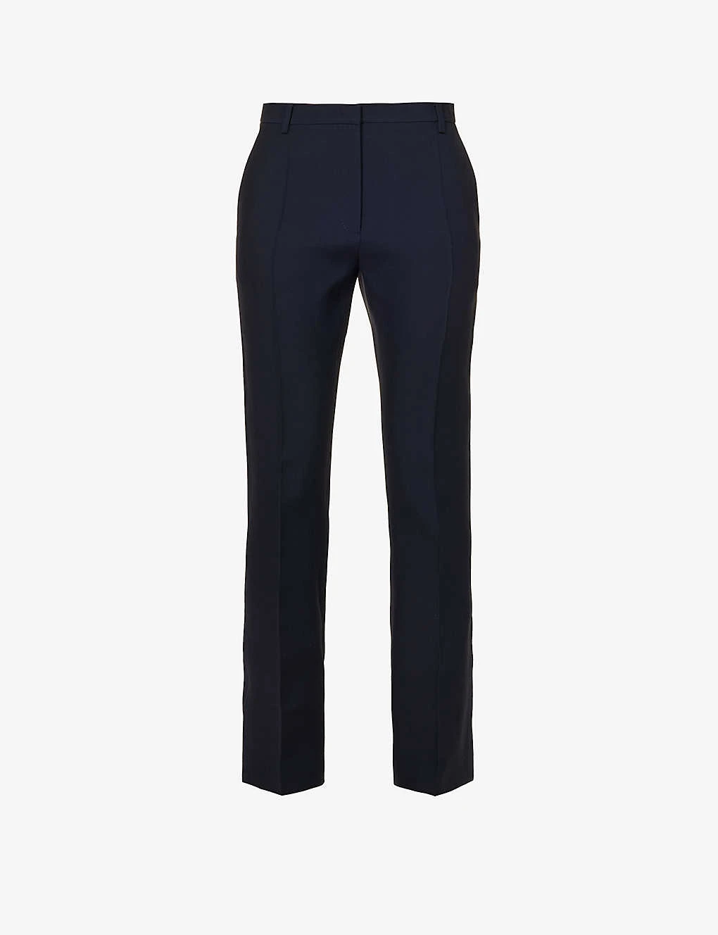Valentino Pantalone Straight-leg Mid-rise Wool And Silk-blend Trousers 1 Valentino Pantalone Straight-leg Mid-rise Wool And Silk-blend Trousers