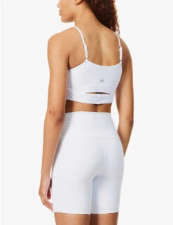 Airbrush Enso Cross-over Stretch-woven Bra -Ted Bakee Fashion Shop R04170728 WHITE ALT03