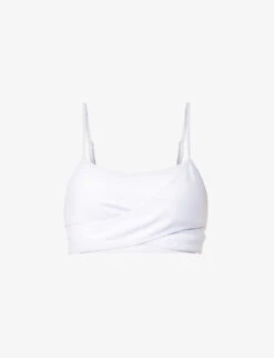Airbrush Enso Cross-over Stretch-woven Bra