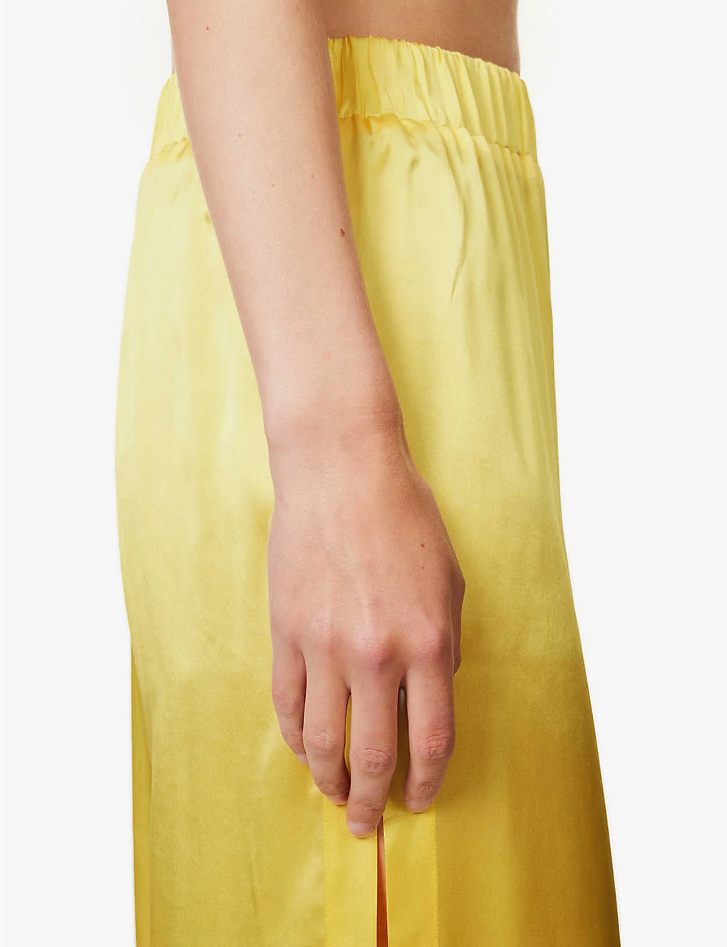 Split-side Relaxed-fit Silk Trousers 5 Split-side Relaxed-fit Silk Trousers - Image 5