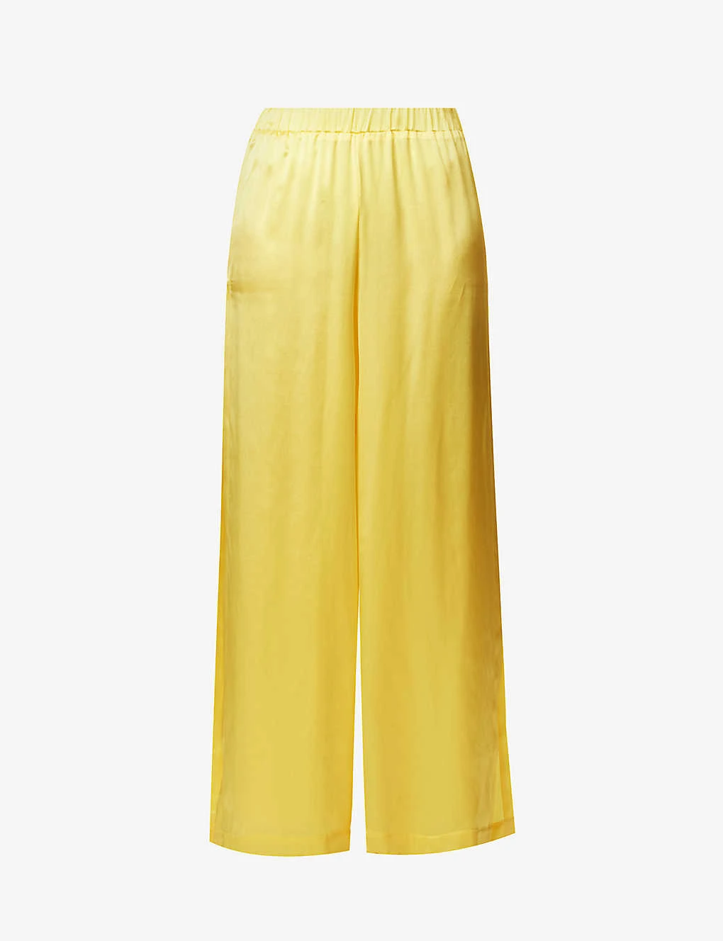 Split-side Relaxed-fit Silk Trousers 1 Split-side Relaxed-fit Silk Trousers