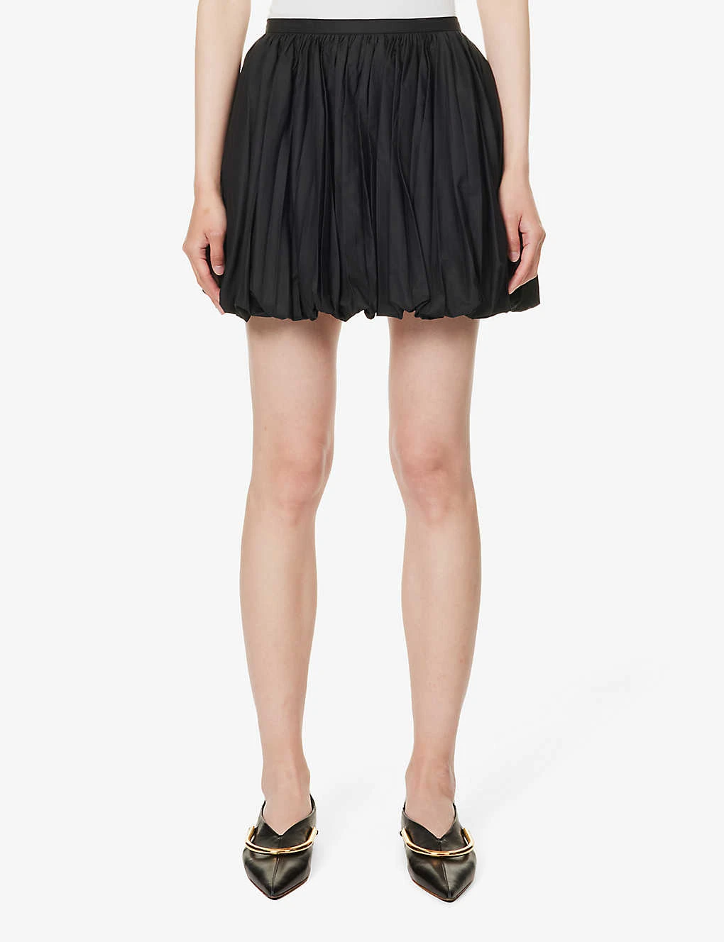 Jil Sander Pleated Puff-hem Cotton Mini Skirt 3 Jil Sander Pleated Puff-hem Cotton Mini Skirt - Image 3