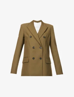 Double-breasted Organic-cotton Blazer