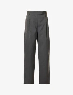 Orla Straight-leg Mid-rise Stretch-woven Trousers