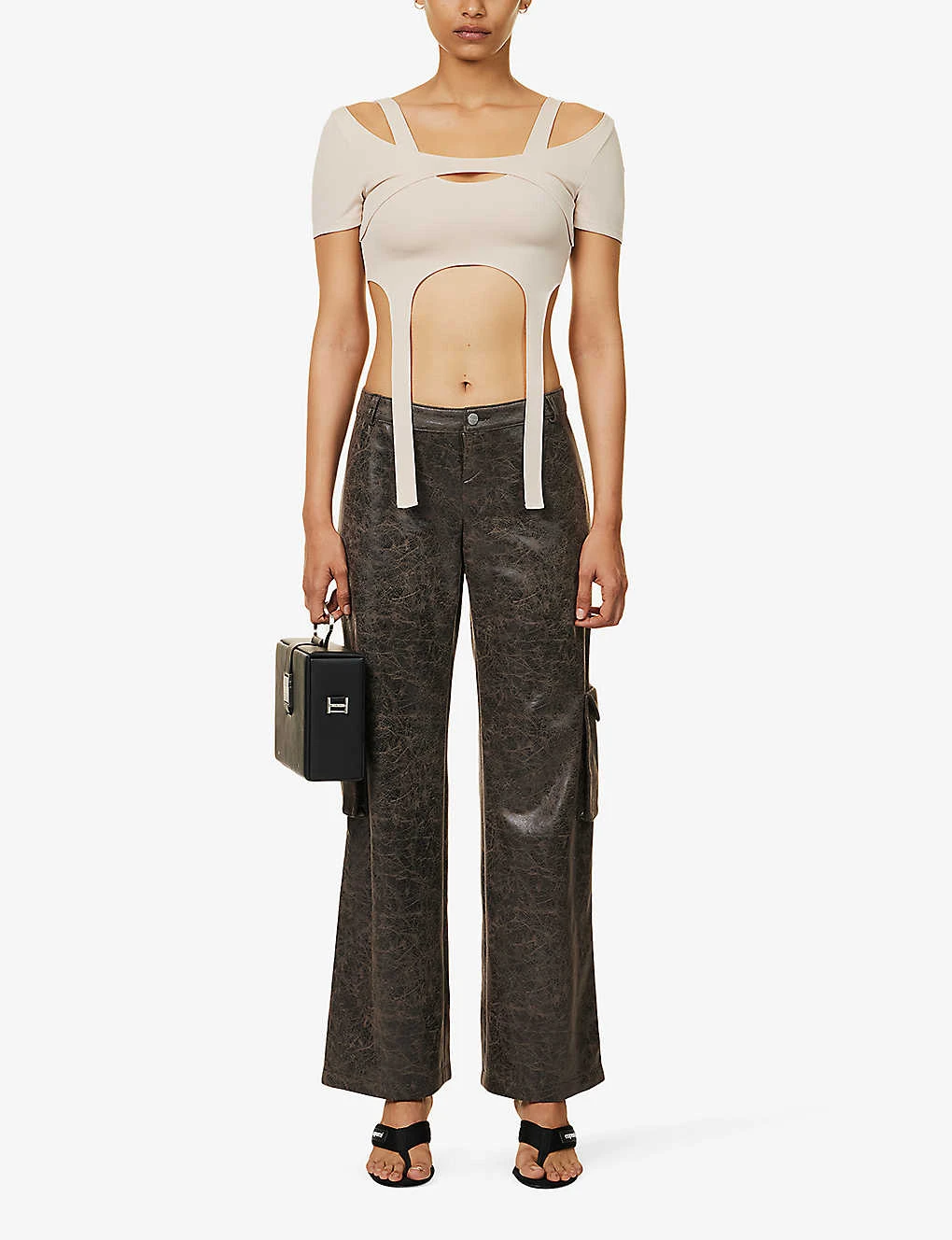 Hail Harness Cut-out Stretch-woven Top 2 Hail Harness Cut-out Stretch-woven Top - Image 2