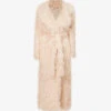 Dries Van Noten Feather-texture Self-tie Woven Coat
