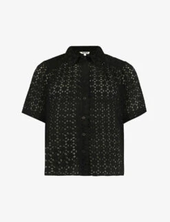 Broderie-anglaise Boxy Cotton Shirt