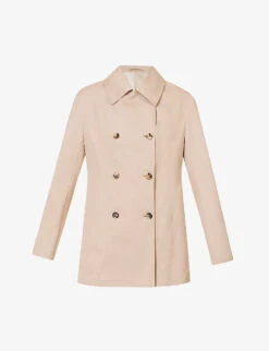 Toteme Collared Double-breasted Organic-cotton Jacket