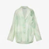 Acne Studios Jolden Abstract-print Satin Jacket