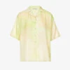 Acne Studios Habotai Gradient-pattern Silk Shirt
