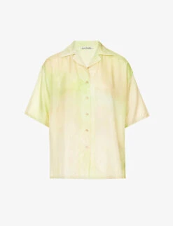 Acne Studios Habotai Gradient-pattern Silk Shirt