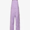 Acne Studios Palmon Logo-patch Cotton-canvas Dungarees