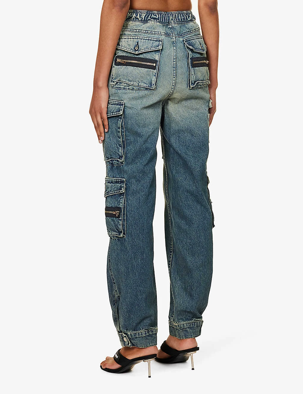 Straight-leg High-rise Stretch-denim Trousers 4 Straight-leg High-rise Stretch-denim Trousers - Image 4
