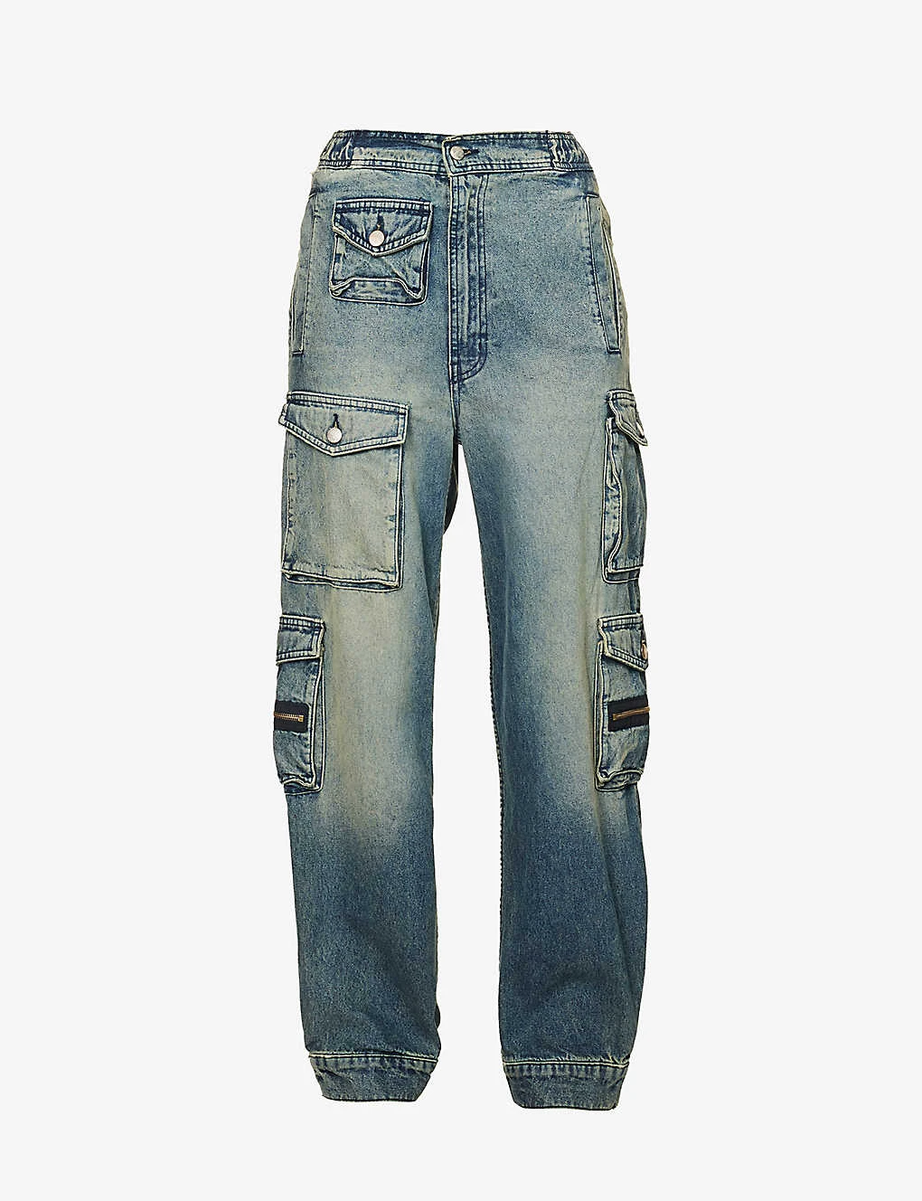 Straight-leg High-rise Stretch-denim Trousers 1 Straight-leg High-rise Stretch-denim Trousers